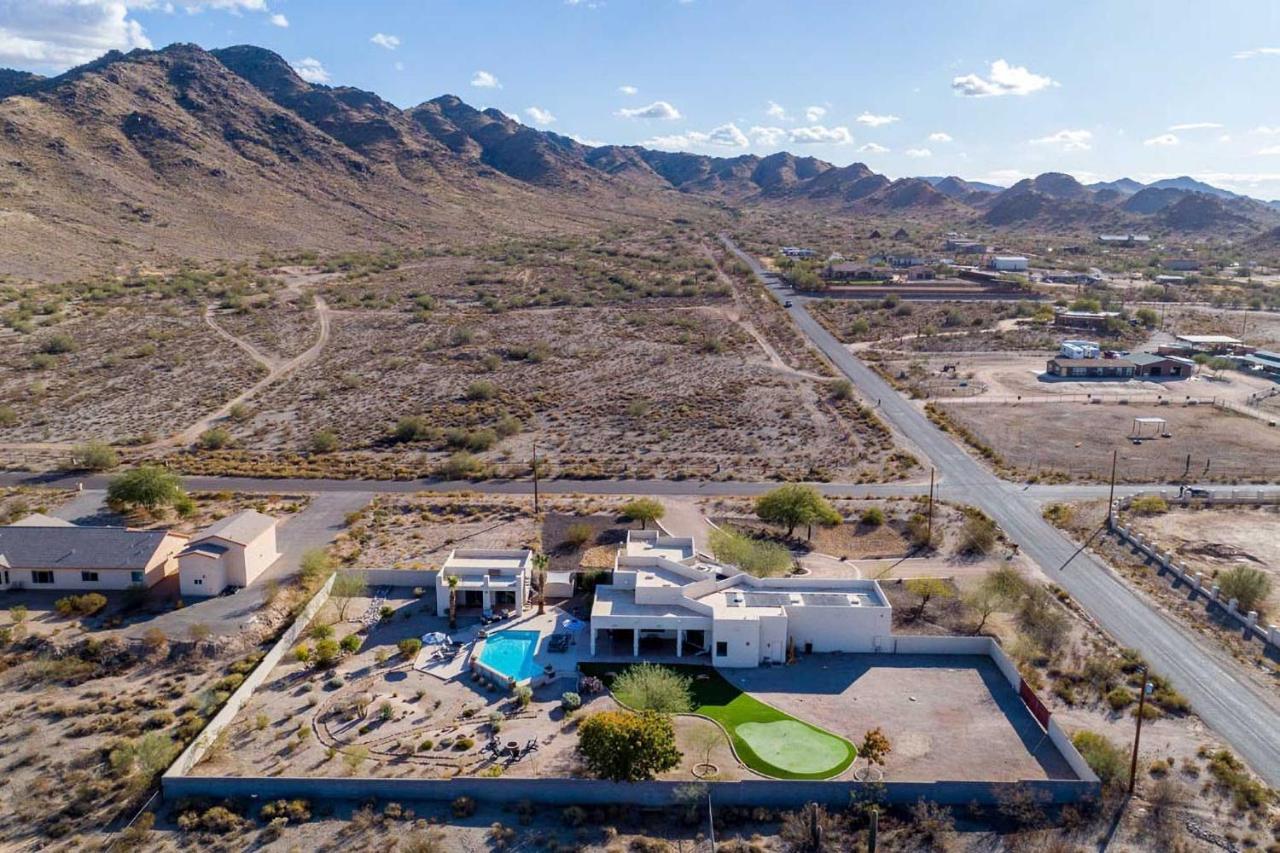 Adobe Arizona Home With City And Mountain Views Queen Creek Bagian luar foto