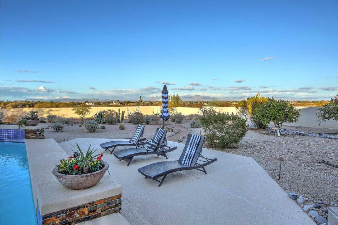 Adobe Arizona Home With City And Mountain Views Queen Creek Bagian luar foto