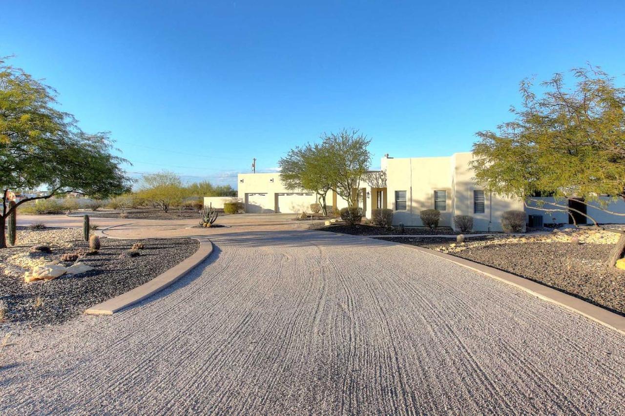 Adobe Arizona Home With City And Mountain Views Queen Creek Bagian luar foto